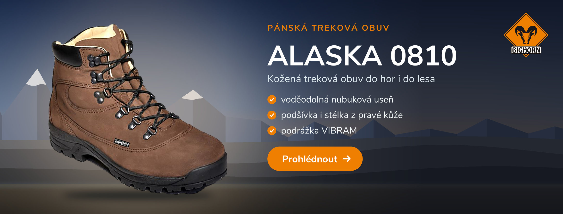 Pánská treková obuv Bighorn ALASKA 0810